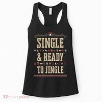 Single & Ready To Jingle Christmas Women's Tank Top thumb 0