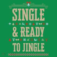 Single & Ready To Jingle Christmas Women's Long Sleeve Shirt thumb 2