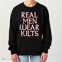Scottish Red Tartan Plaid Real Wear Kilts Women's Sweatshirt thumb 0