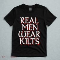Scottish Red Tartan Plaid Real Wear Kilts T-Shirt thumb 5