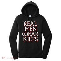 Scottish Red Tartan Plaid Real Wear Kilts Women's Hoodie thumb 0