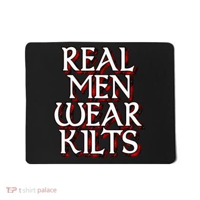 Scottish Red Tartan Plaid Real Wear Kilts Mousepad