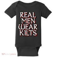 Scottish Red Tartan Plaid Real Wear Kilts Baby Bodysuit thumb 0