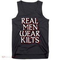 Scottish Red Tartan Plaid Real Wear Kilts Tank Top thumb 0