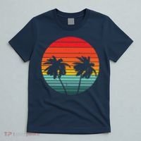 Summer Retro Tropical Sunset T-Shirt thumb 5