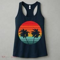 Summer Retro Tropical Sunset Women's Tank Top thumb 3