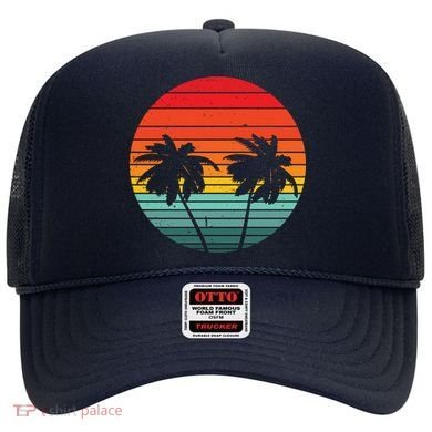 Summer Retro Tropical Sunset Hat