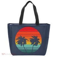 Summer Retro Tropical Sunset Tote Bag thumb 0