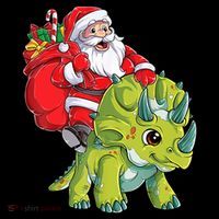 Santa Riding Triceratops Dinosaur Christmas Boys Xmas Squad Coffee Mug thumb 5