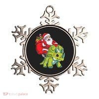 Santa Riding Triceratops Dinosaur Christmas Boys Xmas Squad Ornament thumb 0