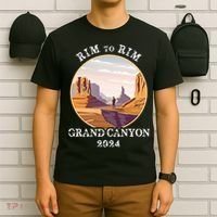South Rim To North Rim Grand Canyon National Park Hiking T-Shirt thumb 6