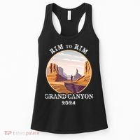 South Rim To North Rim Grand Canyon National Park Hiking Women's Tank Top thumb 0