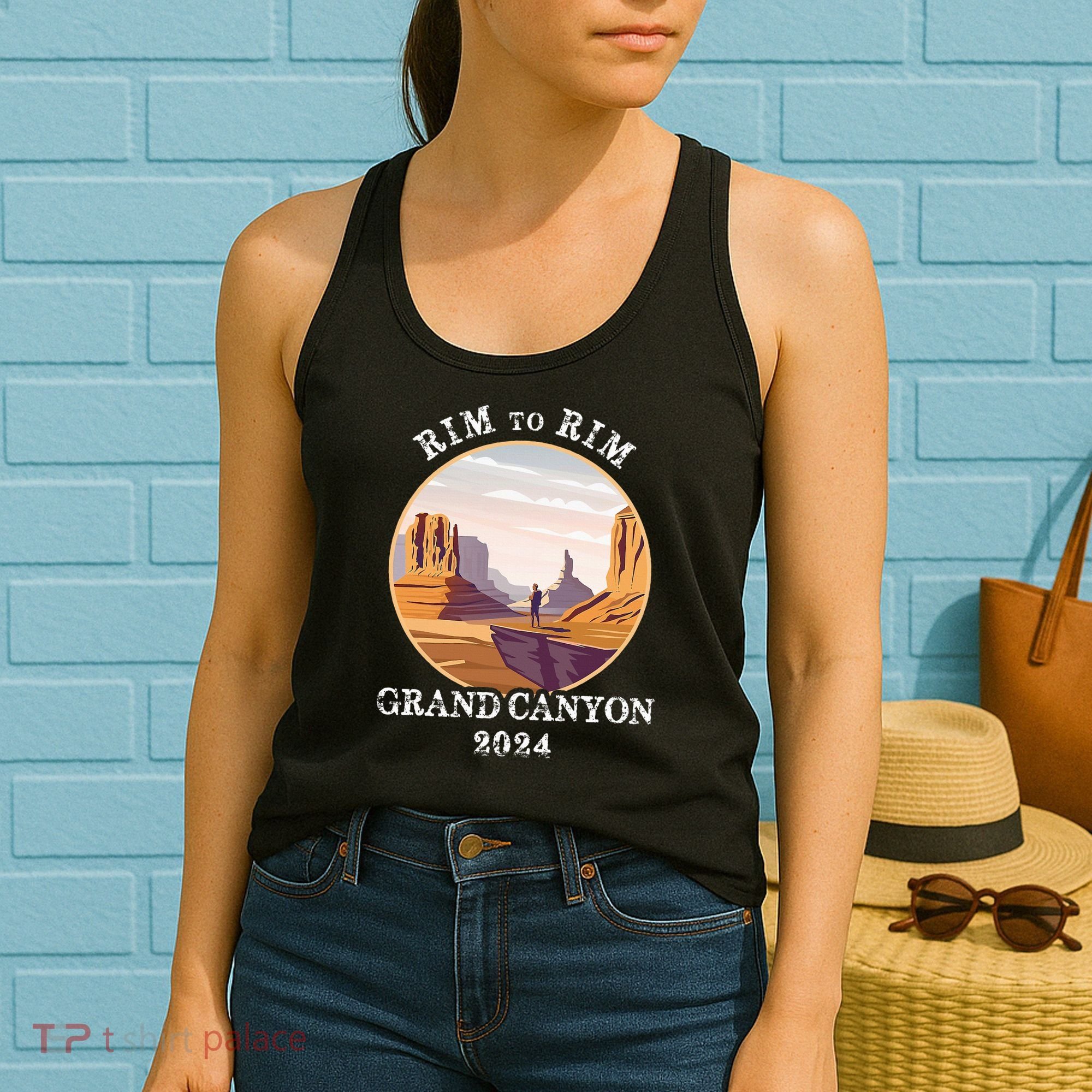South Rim To North Rim Grand Canyon National Park Hiking Women's Tank Top