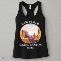 South Rim To North Rim Grand Canyon National Park Hiking Women's Tank Top thumb 3
