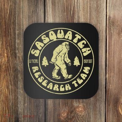 Sasquatch Research Team Funny Bigfoot Yeti Coaster