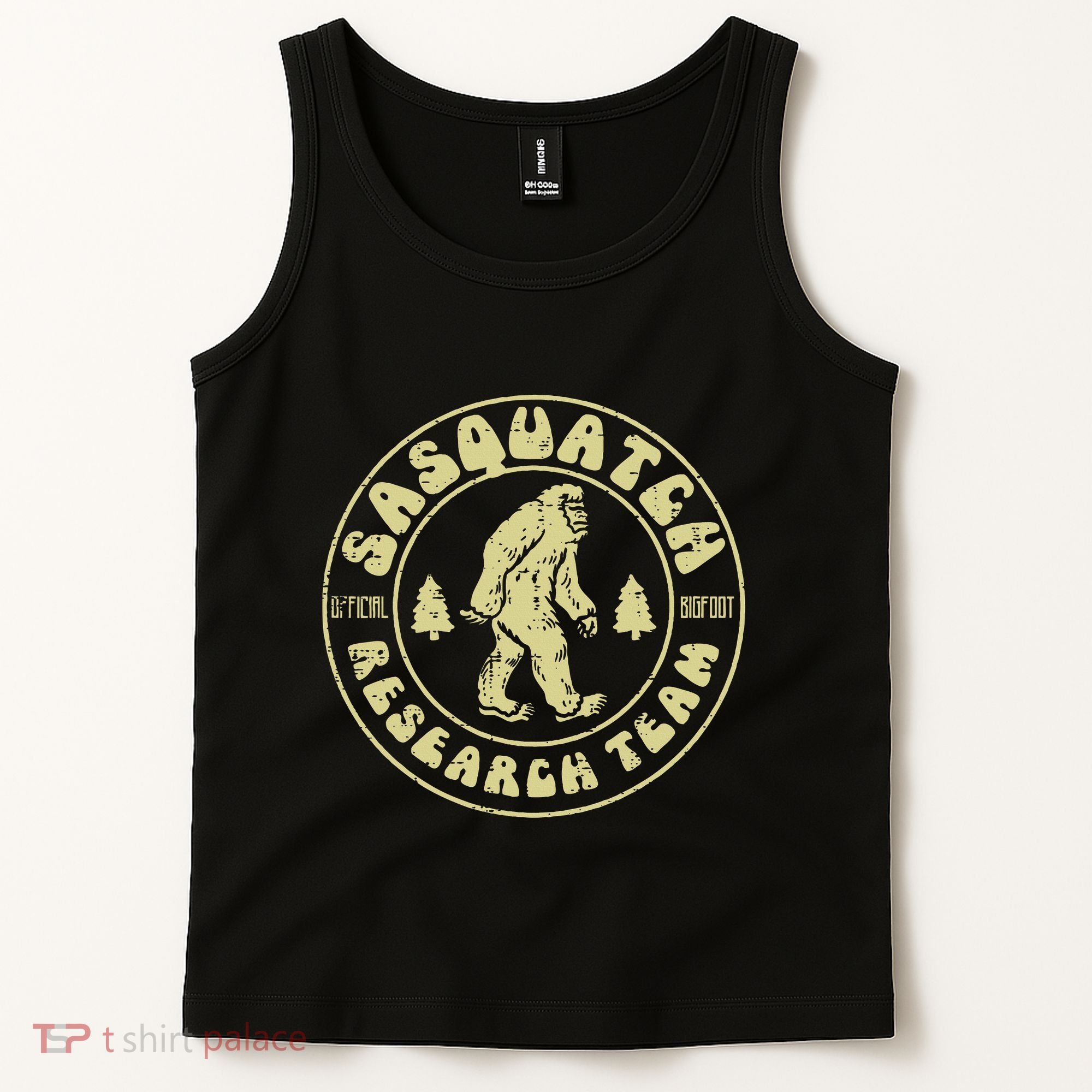 Sasquatch Research Team Funny Bigfoot Yeti Tank Top