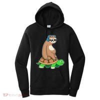 Sloth Riding Turtle Lazy Sloth Gift Women's Hoodie thumb 0