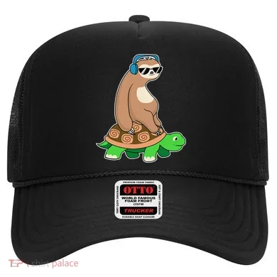 Sloth Riding Turtle Lazy Sloth Gift Hat