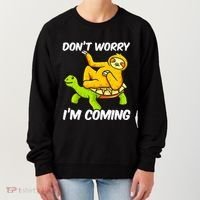 Sloth Riding Turtle Tortoise Sloth Lovers Women's Sweatshirt thumb 0