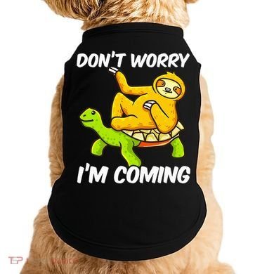 Sloth Riding Turtle Tortoise Sloth Lovers Doggie Tank