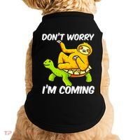 Sloth Riding Turtle Tortoise Sloth Lovers Doggie Tank thumb 0