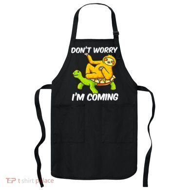 Sloth Riding Turtle Tortoise Sloth Lovers Apron