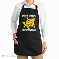 Sloth Riding Turtle Tortoise Sloth Lovers Apron thumb 2