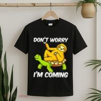 Sloth Riding Turtle Tortoise Sloth Lovers T-Shirt thumb 2