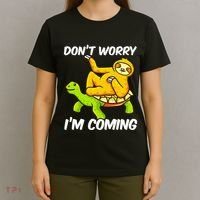 Sloth Riding Turtle Tortoise Sloth Lovers T-Shirt thumb 4