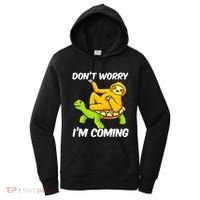 Sloth Riding Turtle Tortoise Sloth Lovers Women's Hoodie thumb 0