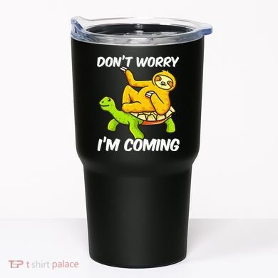 Sloth Riding Turtle Tortoise Sloth Lovers Tumbler