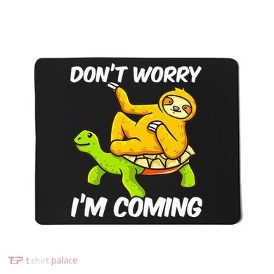 Sloth Riding Turtle Tortoise Sloth Lovers Mousepad