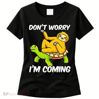 Sloth Riding Turtle Tortoise Sloth Lovers Women's T-Shirt