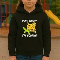 Sloth Riding Turtle Tortoise Sloth Lovers Kids Hoodie thumb 3