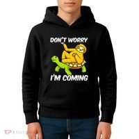 Sloth Riding Turtle Tortoise Sloth Lovers Kids Hoodie thumb 4