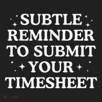 Subtle Reminder To Submit Your Timesheet Funny Hr Beanie thumb 2
