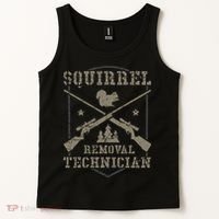 Squirrel Removal Technician Squirrel Hunting Squirrel Hunter  Tank Top thumb 2
