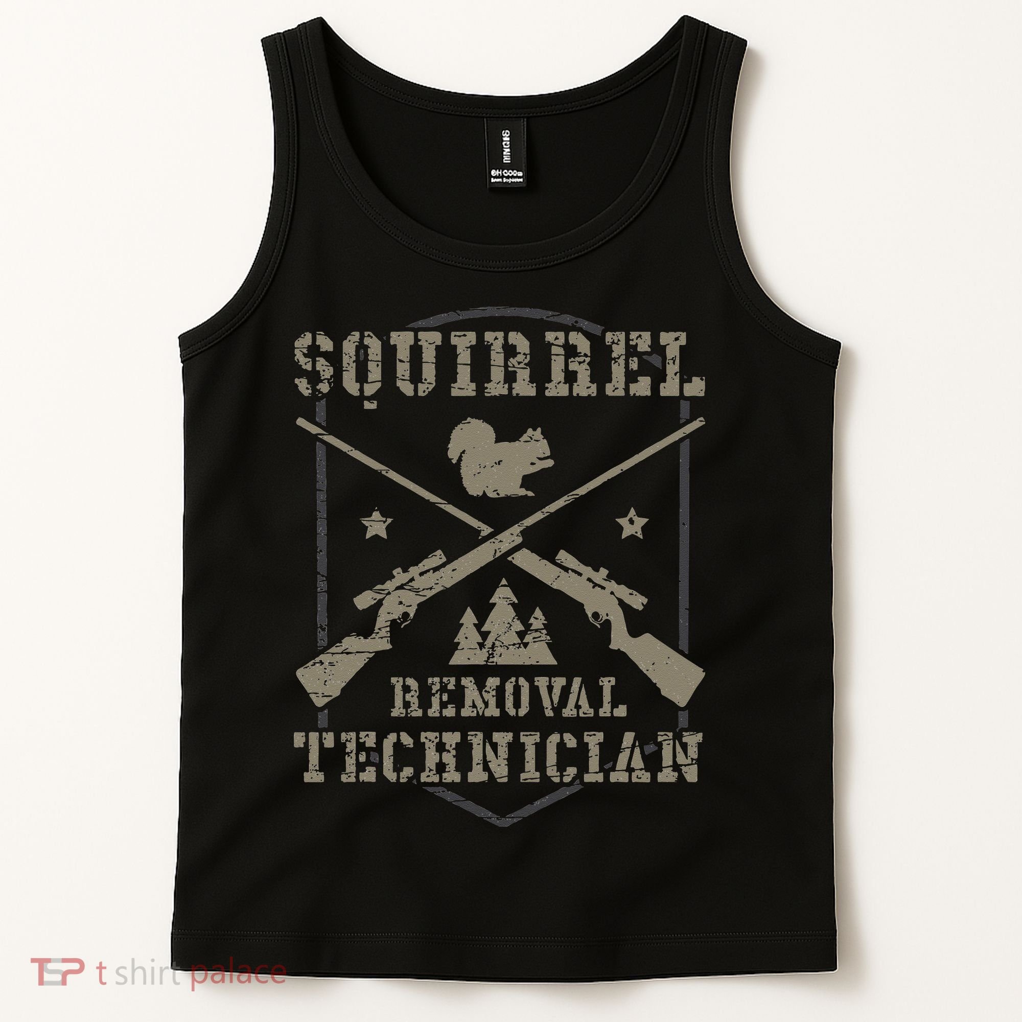 Squirrel Removal Technician Squirrel Hunting Squirrel Hunter  Tank Top