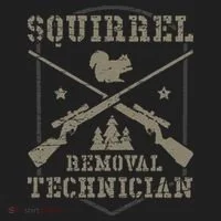 Squirrel Removal Technician Squirrel Hunting Squirrel Hunter  Golf Towel thumb 3