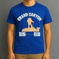 South Rim To North Rim Grand Canyon Hike In Arizona Souvenir Gift T-Shirt thumb 3