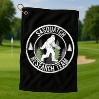 Sasquatch Research Team Bigfoot Meaningful Gift Funny Gift Meaningful Gift Golf Towel thumb 1