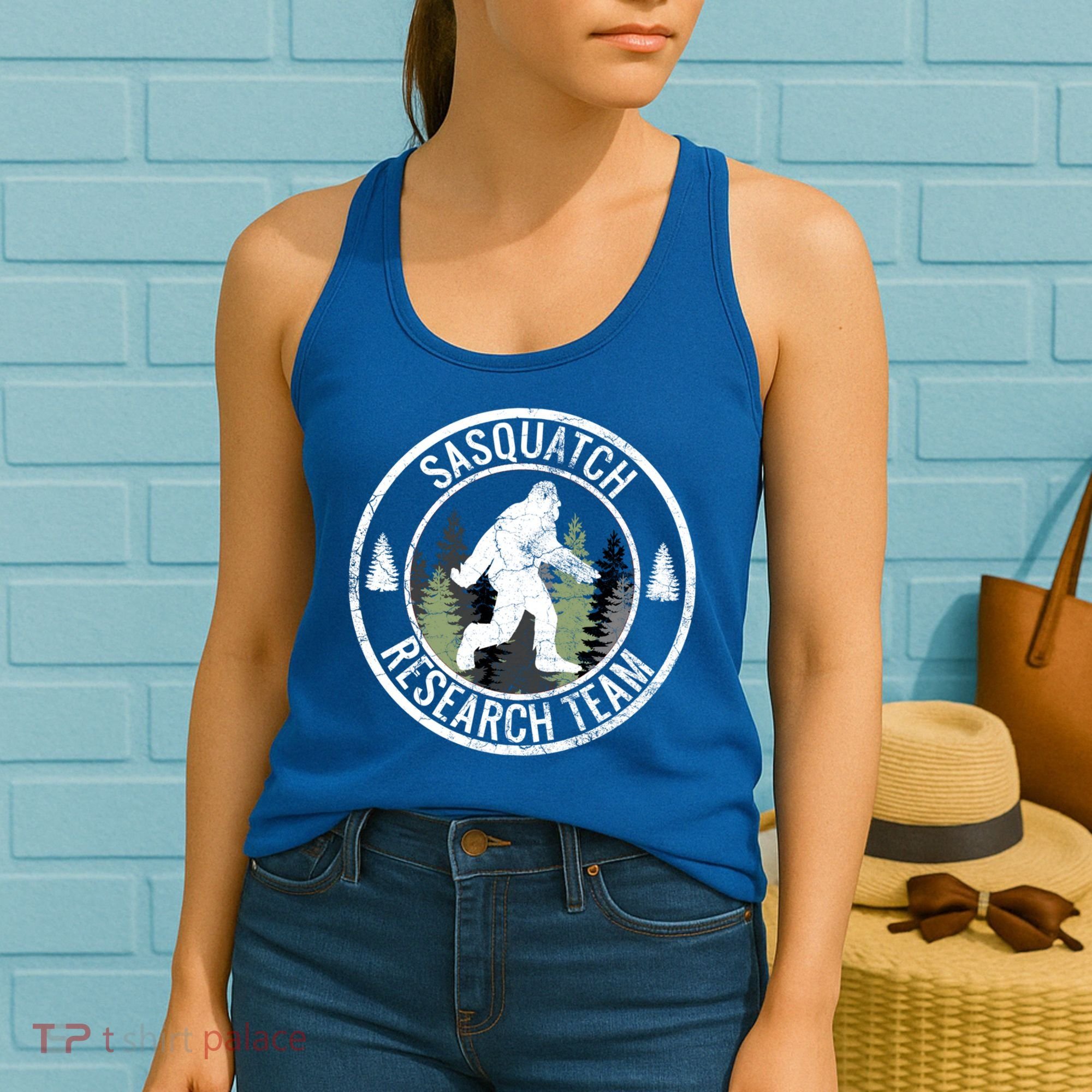 Sasquatch Research Team Bigfoot Meaningful Gift Funny Gift Meaningful Gift Women's Tank Top