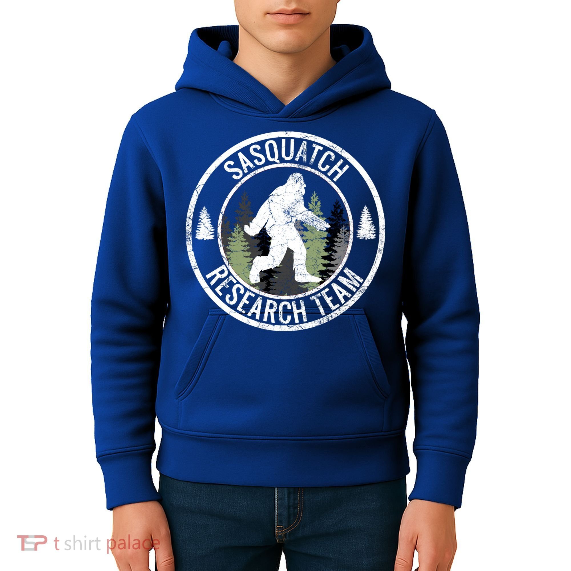 Sasquatch Research Team Bigfoot Meaningful Gift Funny Gift Meaningful Gift Kids Hoodie
