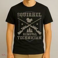 Squirrel Removal Technician Squirrel Hunting Squirrel Hunter T-Shirt thumb 3