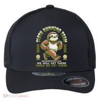 Sloth Running Team Running Gifts Women Funny Sloth Flexfit Unipanel Trucker Cap thumb 0