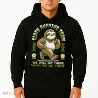 Sloth Running Team Running Gifts Women Funny Sloth Hoodie thumb 2
