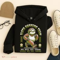 Sloth Running Team Running Gifts Women Funny Sloth Hoodie thumb 4