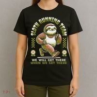 Sloth Running Team Running Gifts Women Funny Sloth T-Shirt thumb 4