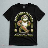 Sloth Running Team Running Gifts Women Funny Sloth T-Shirt thumb 5
