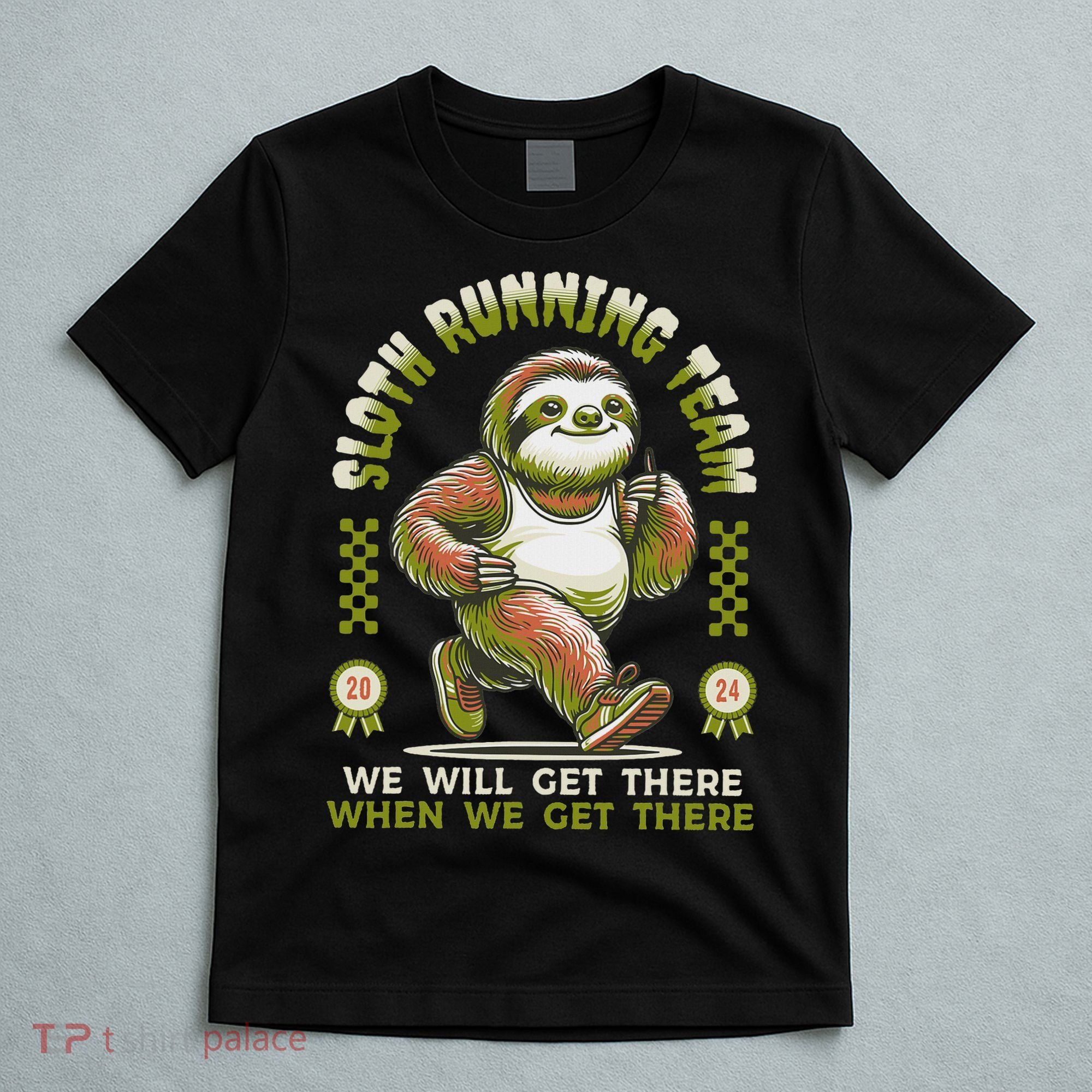 Sloth Running Team Running Gifts Women Funny Sloth T-Shirt